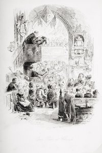 Nuestro banco en la iglesia, ilustración de 